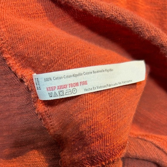 Free‎ People Beach Terracotta Cocoon Cowl Neck Long Sleeve Top Women One Size - Picture 6 of 9